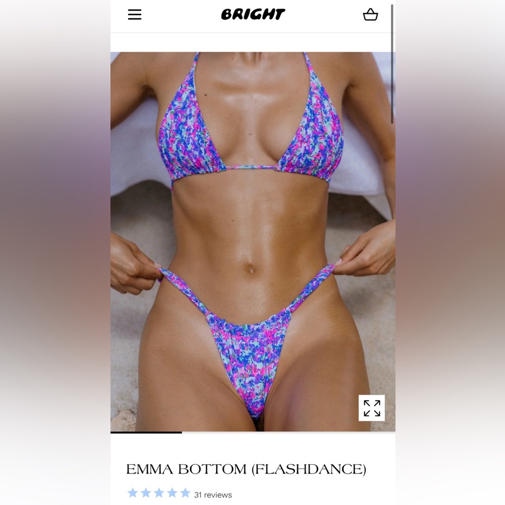 NWT BRIGHT Swimwear - Emma Bottoms (Flashdance)